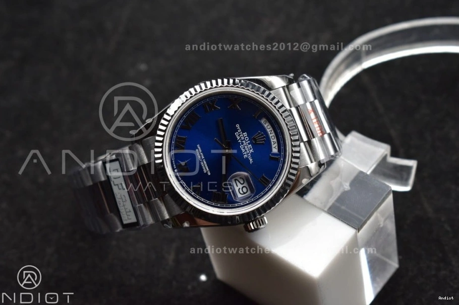 SS Bracelet V5 Weight) President on Dial Roman Best Steel DayDate 36 Edition vr3255 (Gain Blue QF 904L 0218